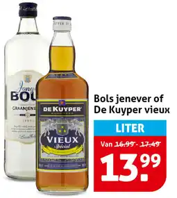 Hoogvliet Bols jenever of De Kuyper vieux aanbieding