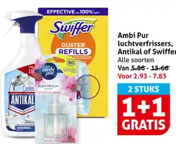 Hoogvliet Ambi Pur luchtverfrissers, Antikal of Swiffer aanbieding