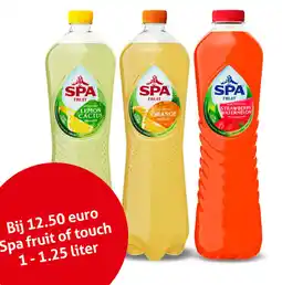 Hoogvliet Spa fruit of touch aanbieding