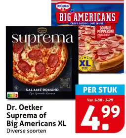 Hoogvliet Dr. Oetker Suprema of Big Americans XL aanbieding