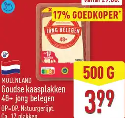ALDI Molenland Goudse kaasplakken 48+ jong belegen aanbieding