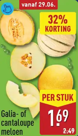 ALDI Galia of cantaloupe meloen aanbieding