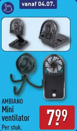 ALDI Ambiano mini ventilator aanbieding