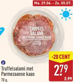 ALDI Truffelsalami met Parmezaanse kaas aanbieding