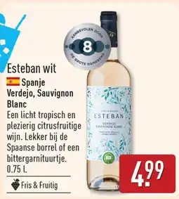 ALDI Esteban wit aanbieding