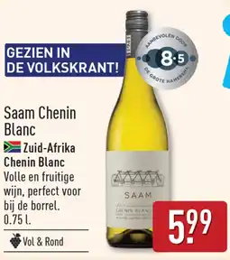 ALDI Saam Chenin Blanc aanbieding