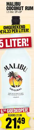 Super Dirck 3 Malibu coconut rum aanbieding