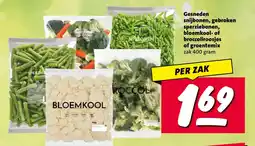 Nettorama Gesneden snijbonen, gebroken sperziebonen, bloemkool of broccoliroosjes of groentemix aanbieding