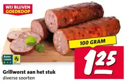 Nettorama Grillworst aan het stuk aanbieding
