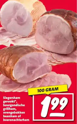 Nettorama Slagersham gerookt bourgondische grillham, ovengebakken beenham of boerenachterham aanbieding
