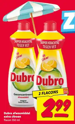 Nettorama Dubro afwasmiddel extra citroen aanbieding