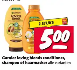 Nettorama Garnier loving blends conditioner, shampoo of haarmasker aanbieding