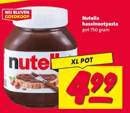 Nettorama Nutella hazelnootpasta aanbieding