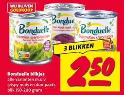 Nettorama Bonduelle blikjes aanbieding