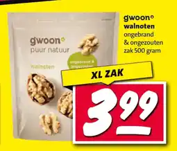 Nettorama Gwoon walnoten ongebrand & ongezouten aanbieding