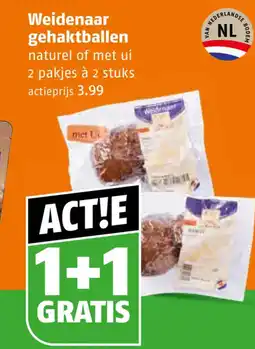 Poiesz Weidenaar gehaktballen aanbieding