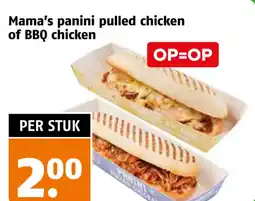 Poiesz Mama's panini pulled chicken of BBQ chicken aanbieding