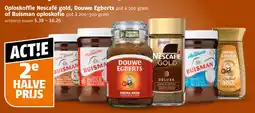 Poiesz Oploskoffie nescafé gold, douwe egberts of buisman oploskofie aanbieding