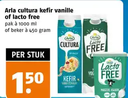 Poiesz Arla cultura kefir vanille of lacto free aanbieding