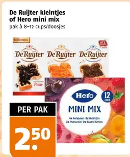 Poiesz De Ruijter kleintjes of Hero mini mix aanbieding