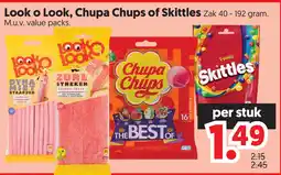Dekamarkt Look o Look, Chupa Chups of Skittles aanbieding