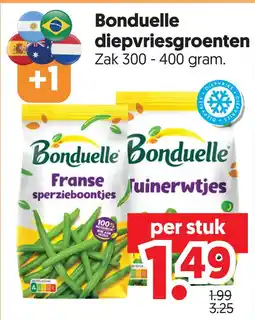 Dekamarkt Bonduelle diepvriesgroenten aanbieding