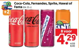 Dekamarkt Coca-Cola, Fernandes, Sprite, Hawai of aanbieding