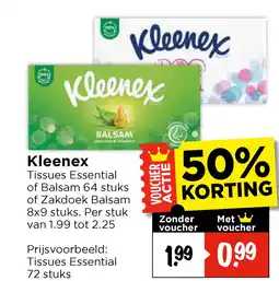 Vomar Voordeelmarkt Kleenex aanbieding