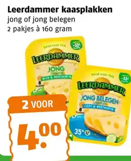 Poiesz Leerdammer kaasplakken aanbieding