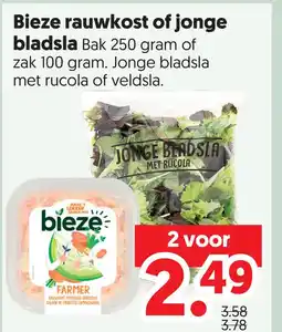 Dekamarkt Bieze rauwkost of jonge bladsla aanbieding