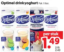 Dekamarkt Optimel drinkyoghurt aanbieding