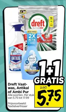Vomar Voordeelmarkt Dreft Vaat- was, Antikal of Ambi Pur aanbieding