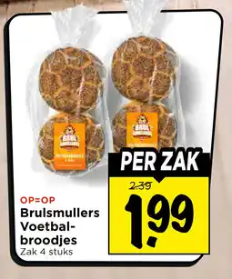Vomar Voordeelmarkt Brulsmullers Voetbal- broodjes aanbieding