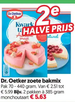 Dekamarkt Dr. Oetker zoete bakmix aanbieding