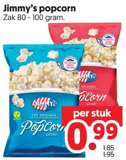 Dekamarkt Jimmy's popcorn Zak aanbieding