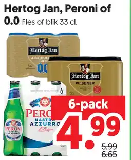 Dekamarkt Hertog Jan, Peroni of aanbieding