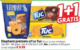 Dekamarkt Elephant pretzels of Lu Tuc aanbieding