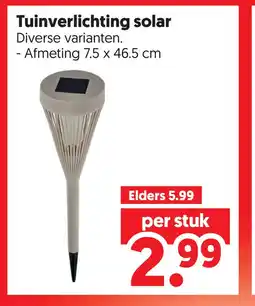 Dekamarkt Tuinverlichting solar aanbieding