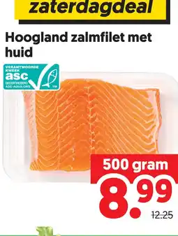 Dekamarkt Hoogland zalmfilet met huid aanbieding