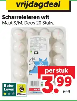 Dekamarkt Scharreleieren wit aanbieding