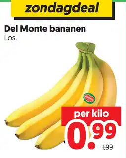 Dekamarkt Del Monte bananen aanbieding