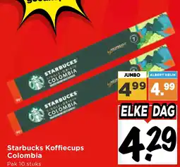 Vomar Voordeelmarkt Starbucks Koffiecups Colombia aanbieding
