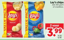 Dekamarkt Lay's chips aanbieding