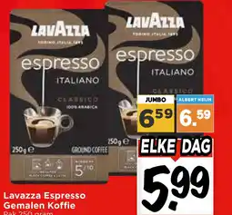 Vomar Voordeelmarkt Lavazza Espresso Gemalen Koffie aanbieding