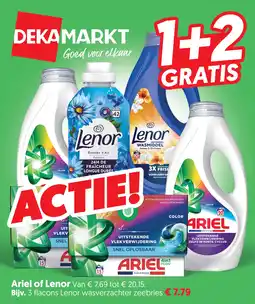 Dekamarkt Ariel of Lenor aanbieding