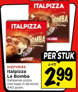 Vomar Voordeelmarkt DIEPVRIES Italpizza La Bomba aanbieding