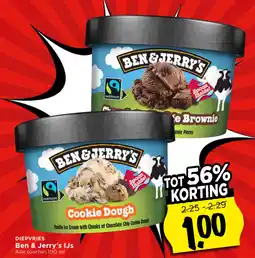 Vomar Voordeelmarkt DIEPVRIES Ben & Jerry's IJs aanbieding