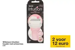 Zeeman Wilkinson Intuition houder met scheermes aanbieding
