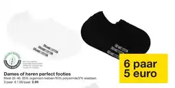 Zeeman Dames of heren perfect footies aanbieding