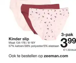 Zeeman Kinder slip aanbieding
